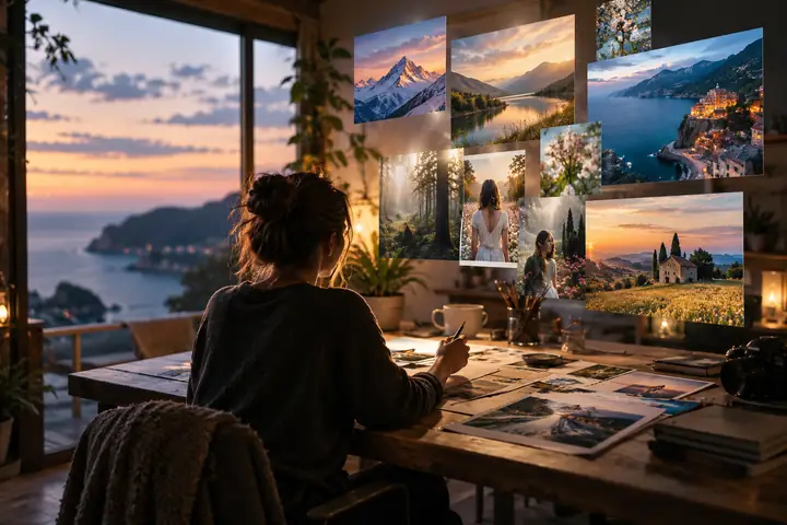 Photorealistic creative scene with clean composition and nuanced detail